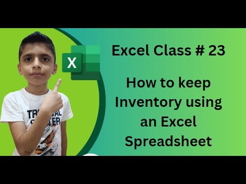 How to keep Inventory using an Excel Spreadsheet - [create your own Template] Urdu  /  Hindi
