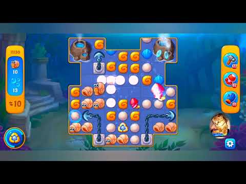 фишдом 2023  #  11130 уровень - прохождение без бустеров # Fishdom,   11130  level - no Boosters.