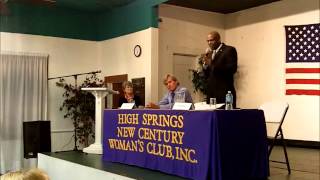 preview picture of video 'High Springs Commission Candidate Forum Oct. 23, 2012'