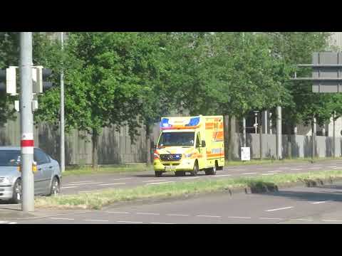 Ambulance Asb Mercedes sprinter responding in Karlsruhe