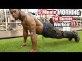 5 Minute Fat Burning MORNING WORKOUT (NO EQUIPMENT BODYWEIGHT WORKOUT)