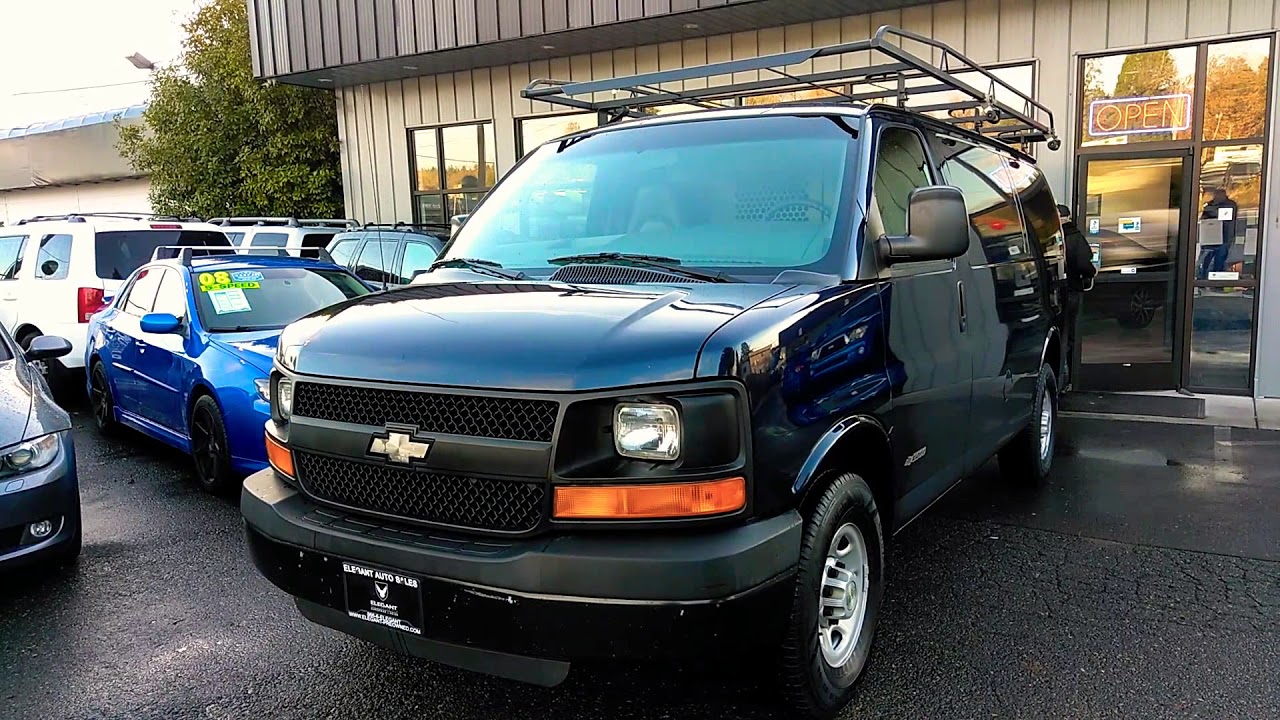 2006 CHEVY EXPRESS VAN 3500 LOTS OF UTILITY OPTIONS