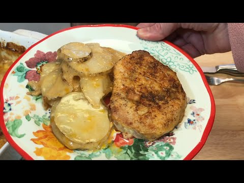 Pork Chop and Cheesy Potato Casserole