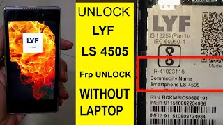 LYF 4505 forgot password, Unlock pattern : Easy process