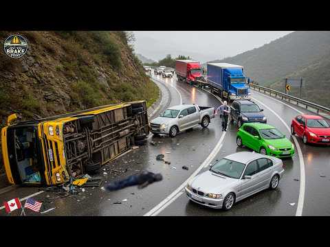 Top 205 Best Brutal Car Crash Moments 2025 – Idiots in Cars Get Instant Karma