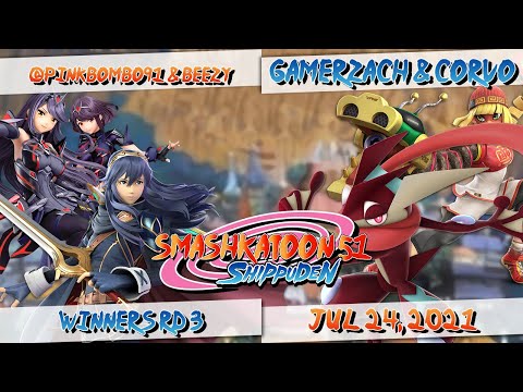 @pinkbombo91 & Beezy (B) vs. GamerZach & Corvo (R) - Winners Rd 3 - Smashkatoon 51