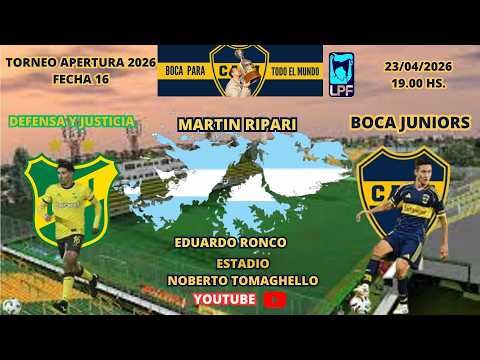 DEFENSA Y JUSTICIA - BOCA (Relata Martin Ripari, comenta Eduardo Ronco)