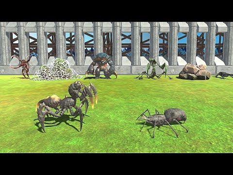 Alien Exotica VS Giant Invertebrates - Animal Revolt Battle Simulator