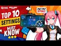 Top 10 Pro Settings You MUST Change In Game