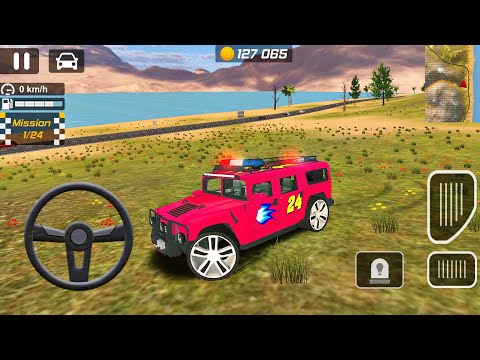 Police Drift Car Driving Simulator - Real Red Police 4X4 SUV Car Funny Driving - Android Gameplay