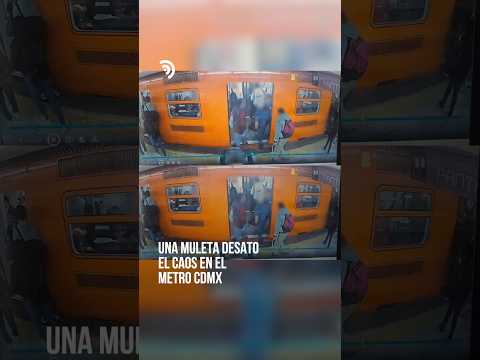 ¡Una muleta desató el caos en el Metro! 💥🚇