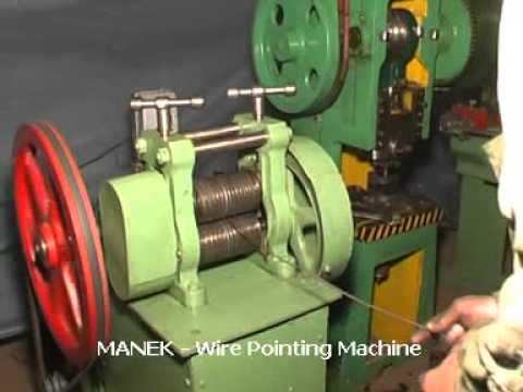 Manek - Wire Twisting Machine, Washer Cutting Press, Wire Pointing Machine and Roofing Nail Polisher