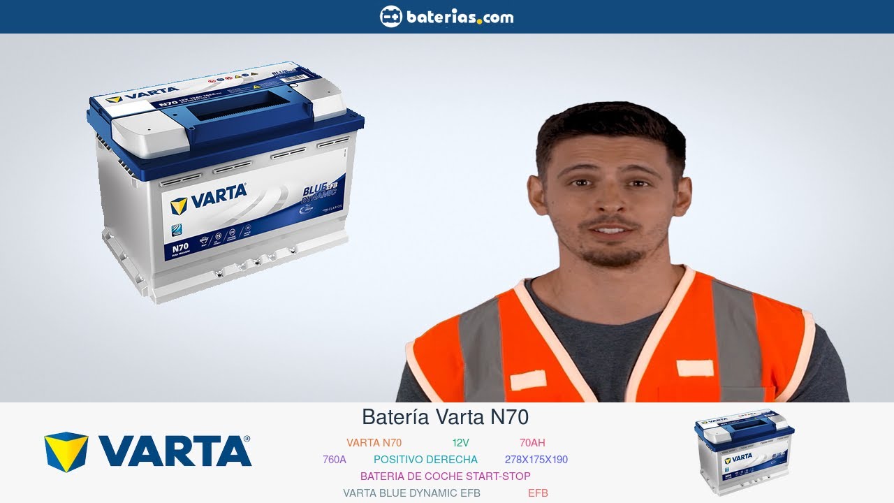Watch Batería Varta N70. Instalación y Mantenimiento ▷ baterias.com Now Batería Varta N70. Instalación y Mantenimiento ▷ baterias.com