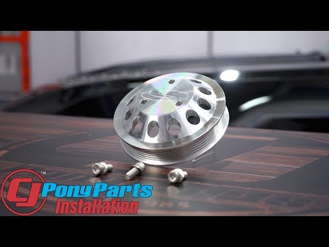 Mustang Steeda Water Pump Pulley Billet 5.0L 2011-2020 Installation