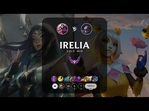 Irelia Mid vs Orianna - KR Master Patch 12.22