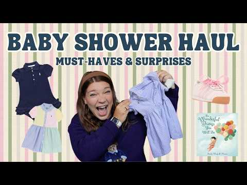 BABY SHOWER HAUL 2025 (I'm a first-time mom unboxing 100+ Newborn Essentials)