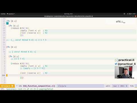 Practicalli Clojure 41 - 4Clojure 58 onwards