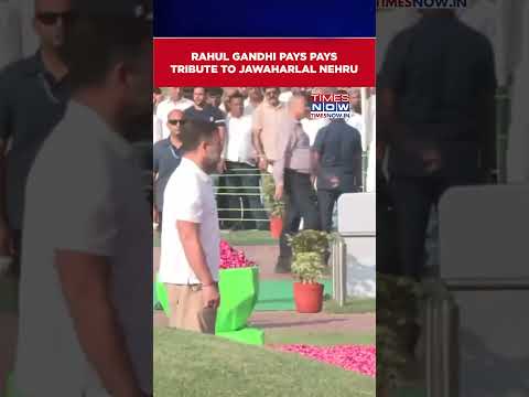 Rahul Gandhi Pays Tribute To India's First PM Jawaharlal Nehru On His 62nd Death Anniversary #shorts