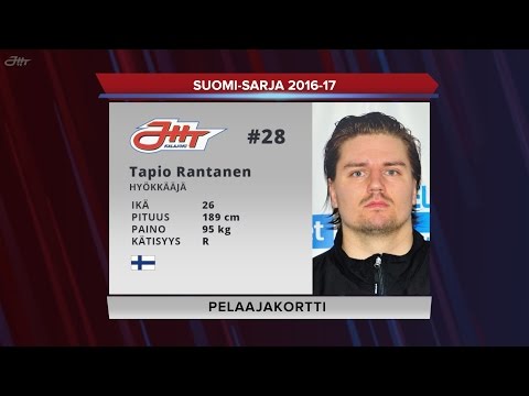 JHT Suomi-sarja 2016-17 pelaajakortti: Tapio Rantanen