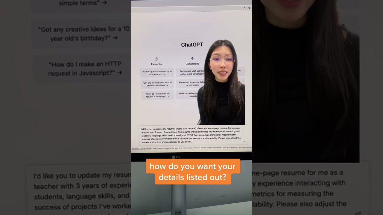 Updating your resume using ChatGPT!