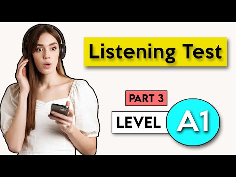 A1 Listening Test - Part 3 | English Listening Test