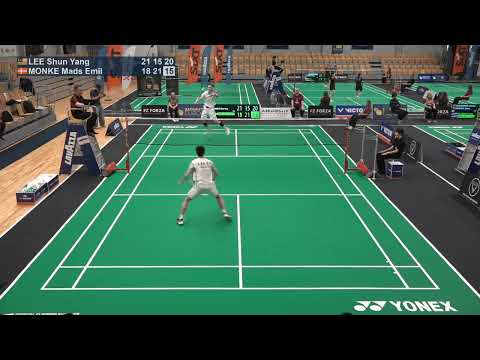 Match point - Lee Shun Yang vs Mads Emil Monke - MS, SF - Latvia International 2025