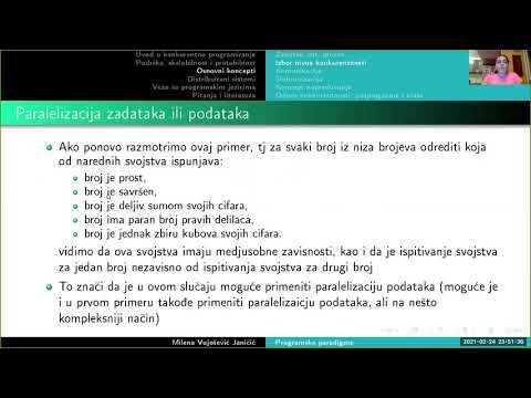 01.03.02 Konkurentno programiranje. Osnovni koncepti. Izbor nivoa konkurentnosti