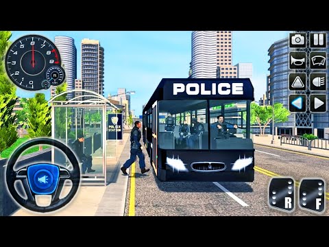 Police Bus Driving Simulator - US Cops Coach Drive - Android GamePlay