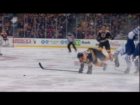 Dion Phaneuf's Solid Hit on Daniel Paille - Nov 9th 2013 (HD)