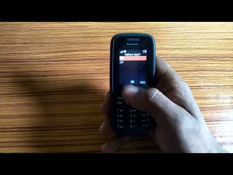 how to turn off delivery report message,delivery reports message on off kaise kare nokia 105  keypad