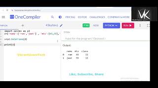 Download the video "Python DataFrame Creation"