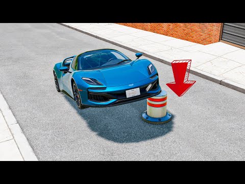 🔴 Cars vs Bollard #1 – BeamNG Drive Ultimate 🔴 BeamNG Drive Crashes 2022