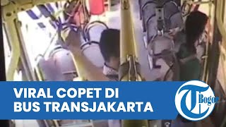 Viral Video Copet di Bus TransJakarta Terekam CCTV, Korban Minta Dikembalikan Surat-surat Penting