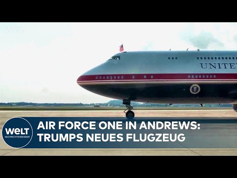 Video Thumbnail: AIR FORCE ONE: Trumps neues Präsidentenflugzeug – ein Geschenk aus Katar landet in Andrews
