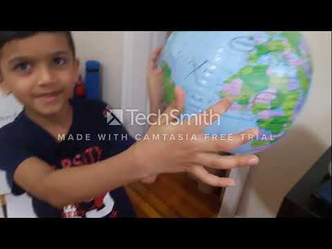 Continents and oceans by Veekshith