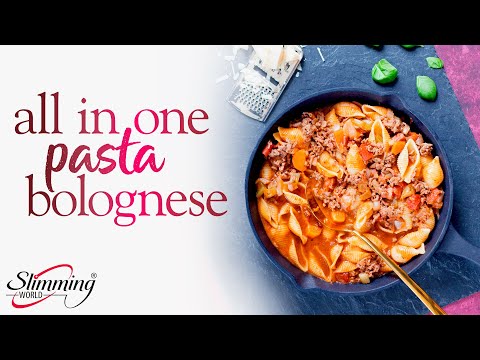 🍝All-in-one pasta bolognese - full Slimming world recipe and Syn details in the description below