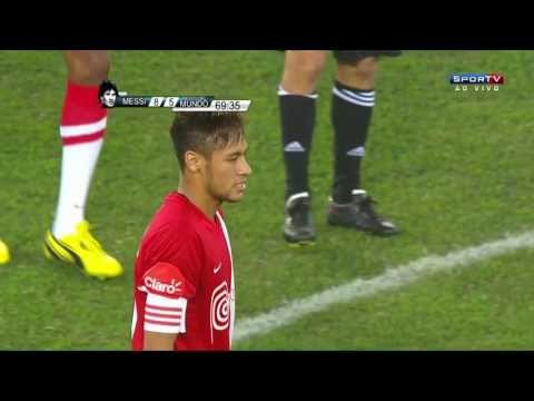 Messi Friends 8-5 The rest of the world Goal Neymar HD