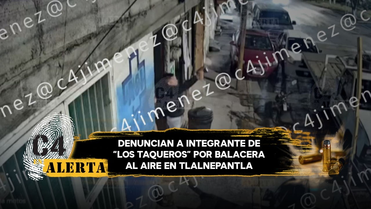 Captan a presunto integrante de 'Los Taqueros' tirando balazos en Tlalnepantla