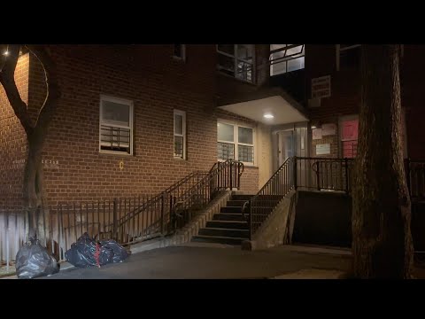 Kingsborough Houses - Brooklyn NYC Project Drive Through at Night
