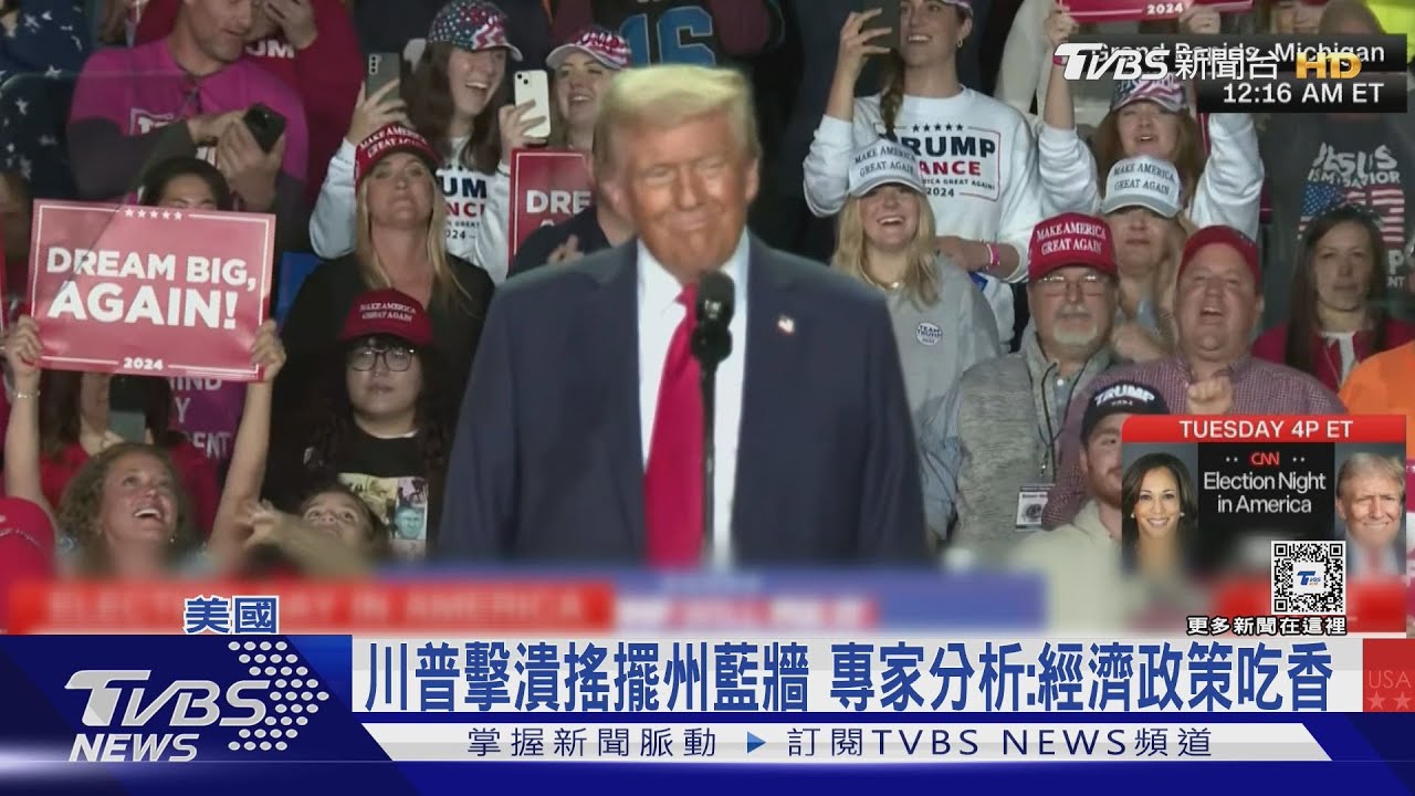 川普擊潰搖擺藍牆 奪277選舉人票!專家分析:經濟政策吃香