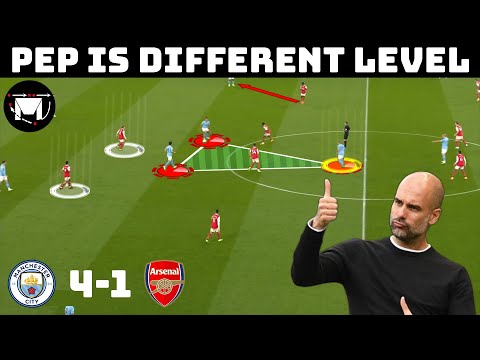 How Pep Guardiola Destroyed Arsenal | Tactical Analysis Manchester City 4-1 Arsenal |