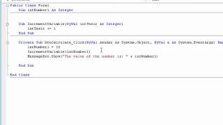 Download the video "Learning VB.NET (Visual Basics) tutorial 19 - ByVal and ByRef"