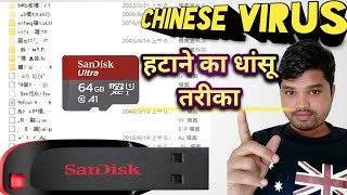 How To Remove Chinese Language Corrupted File And Folder in memory Card or Pendrive and Repair
