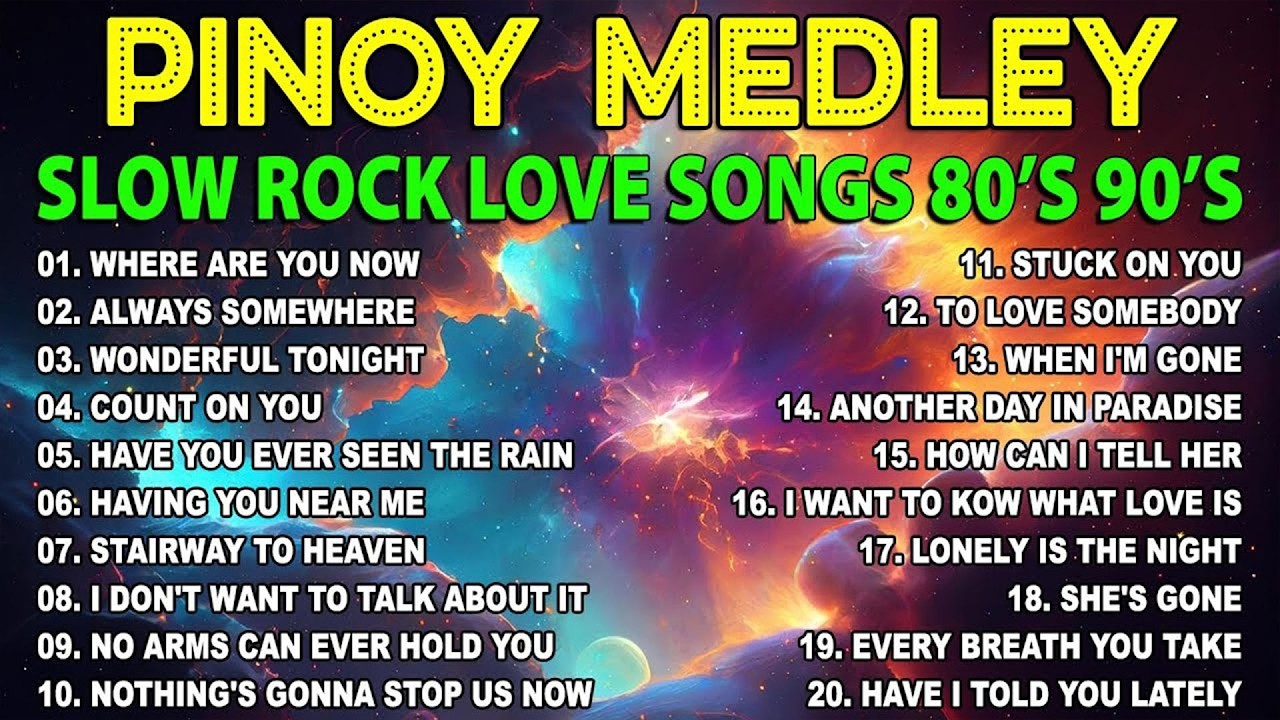 NONSTOP MEDLEY LOVE SONGS 70'S 80'S 90'S PLAYLIST 🎧 BEST SLOW ROCK LOVE SONG NONSTOP