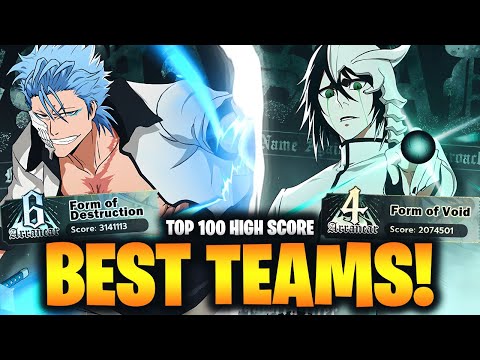 BEST TEAMS FOR HIGH SCORE! GRIMMMJOW & ULQUIORRA EVENT CHALLENGE! Bleach: Soul Resonance!