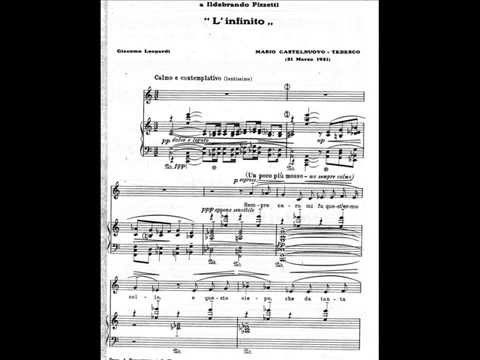Mario Castelnuovo Tedesco, 'L'Infinito' op. 22