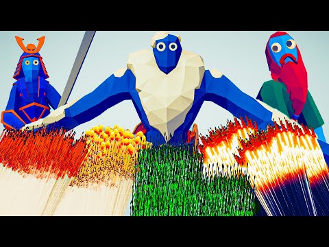 3x GIANTS vs EVERY GOD - Totally Accurate Battle Simulator TABS