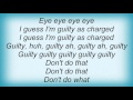 Lou Reed - Guilty Lyrics