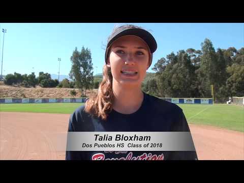 Talia Bloxham Class of 2018 (Pitcher, Outfield) - Softball Skills Video