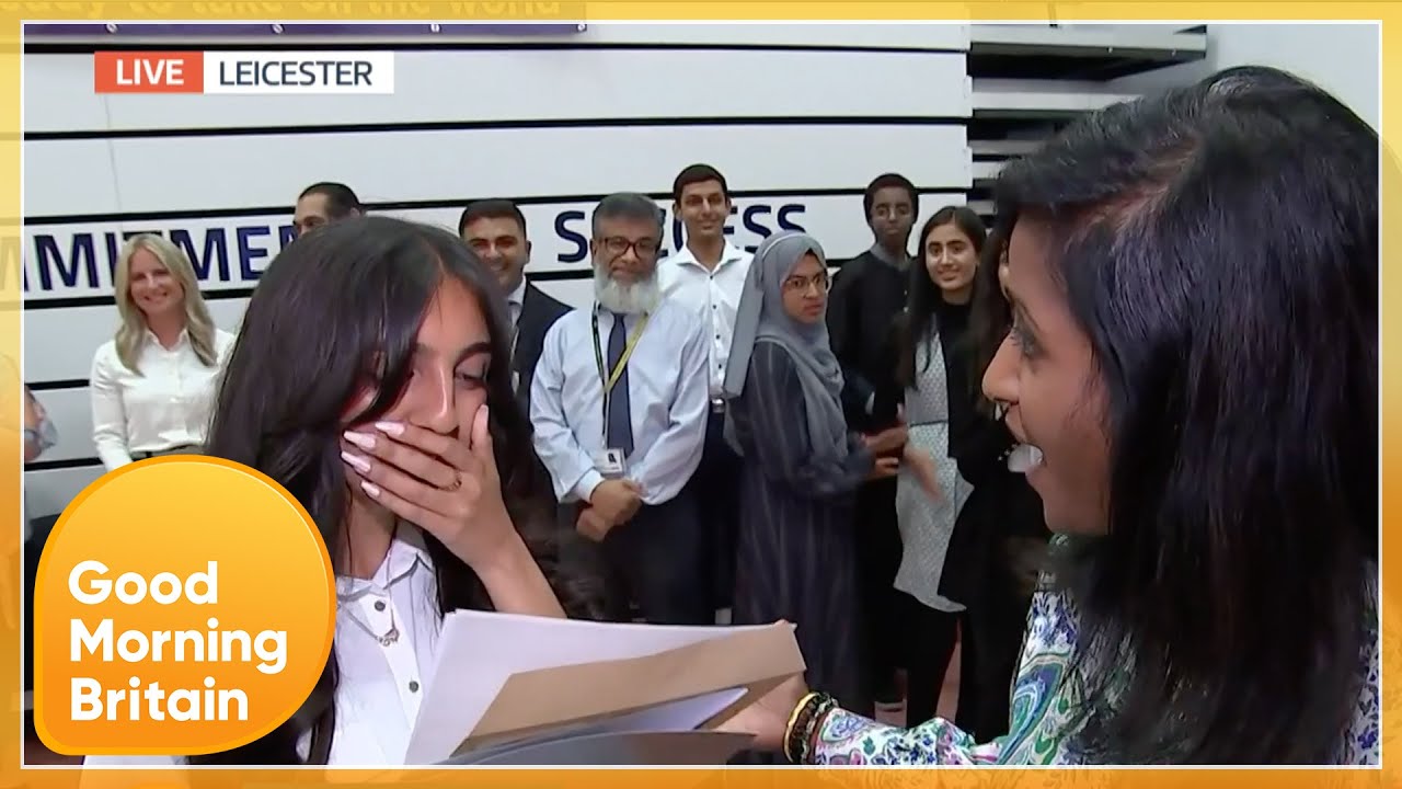 Watch video GCSE Pupils Open Their Exam Results Live On Air | Good Morning Britain Now GCSE Pupils Open Their Exam Results Live On Air | Good Morning Britain